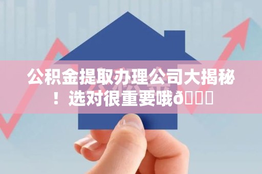 漳平公积金提取办理公司大揭秘！选对很重要哦😎