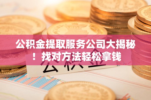 漳平公积金提取服务公司大揭秘！找对方法轻松拿钱